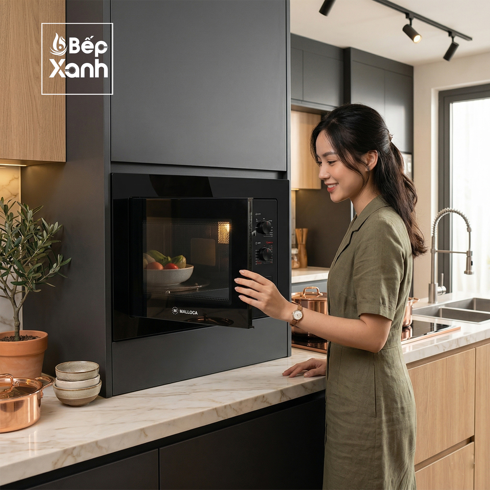 Lò Vi Sóng Âm Tủ Malloca MW-820B