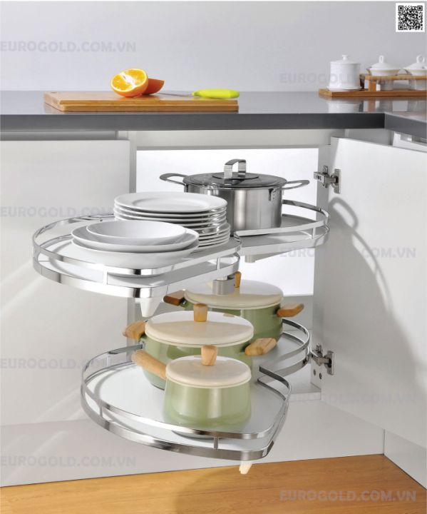 Mâm xoay góc tủ