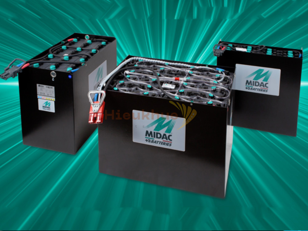 Bình điện xe nâng MIDAC 48V-500Ah Model 5MBS100 / 5PzB500