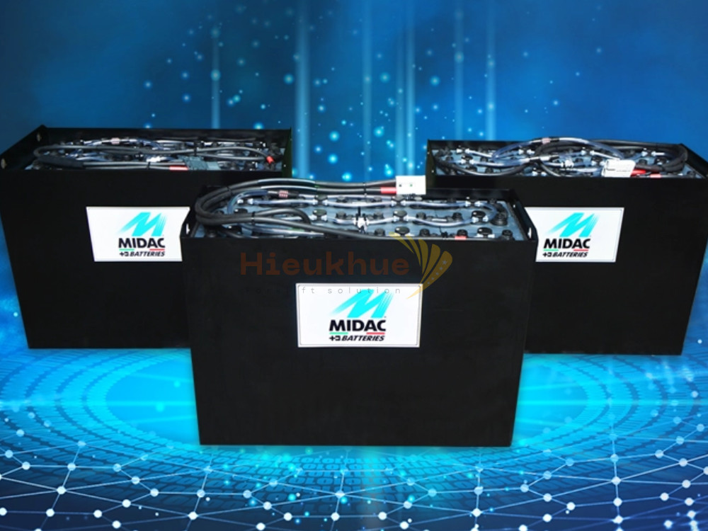 Bình điện xe nâng MIDAC 48V-600Ah Model 6MBS100 /  6PzB600