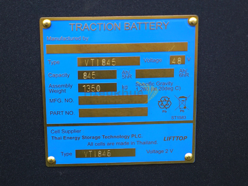 Bình điện xe nâng LIFTTOP 48V-845Ah Model VTI845