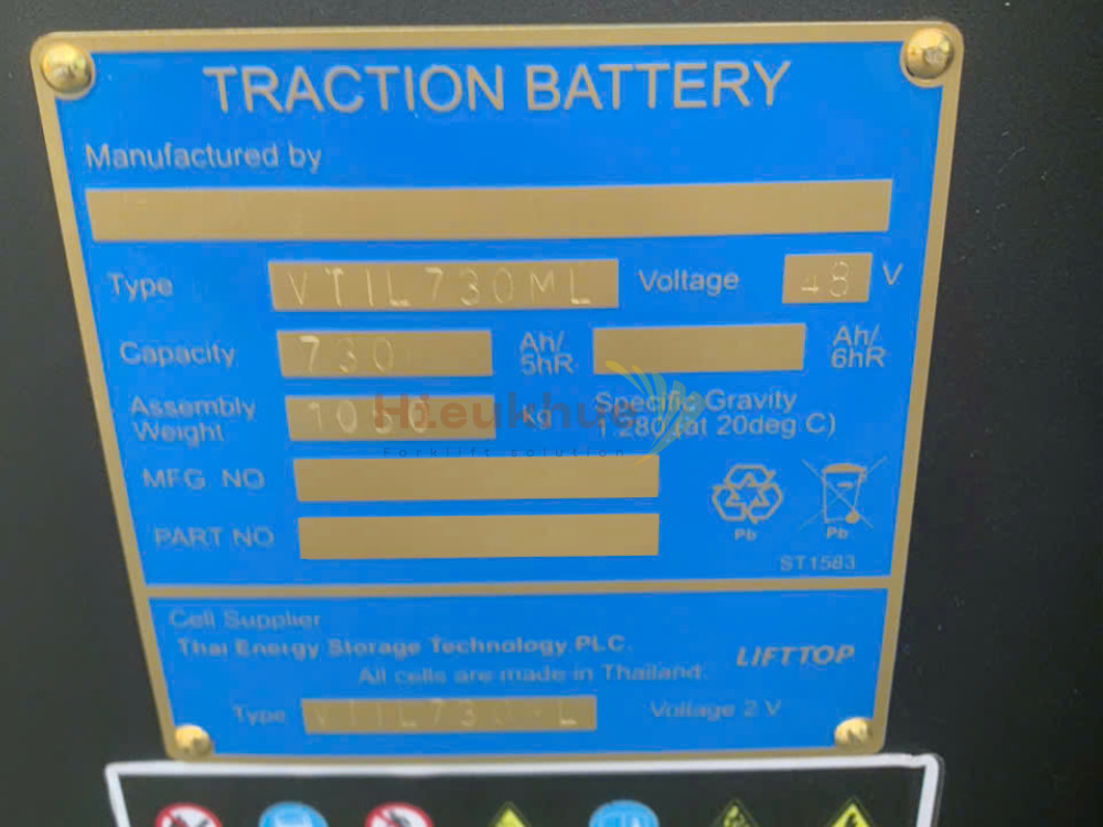 Bình điện xe nâng LIFTTOP 48V-730Ah Model VTIL730ML