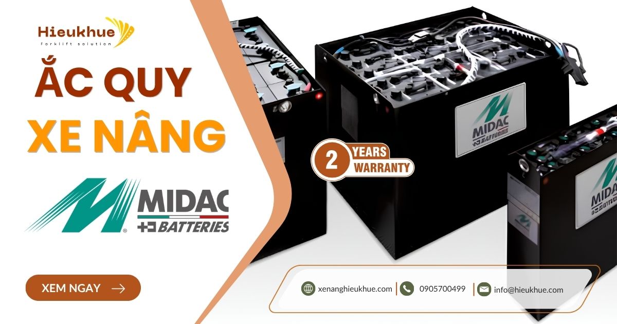 Ắc Quy Xe Nâng Midac