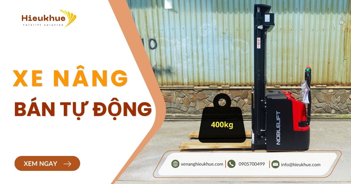 Xe nâng bán tự động
