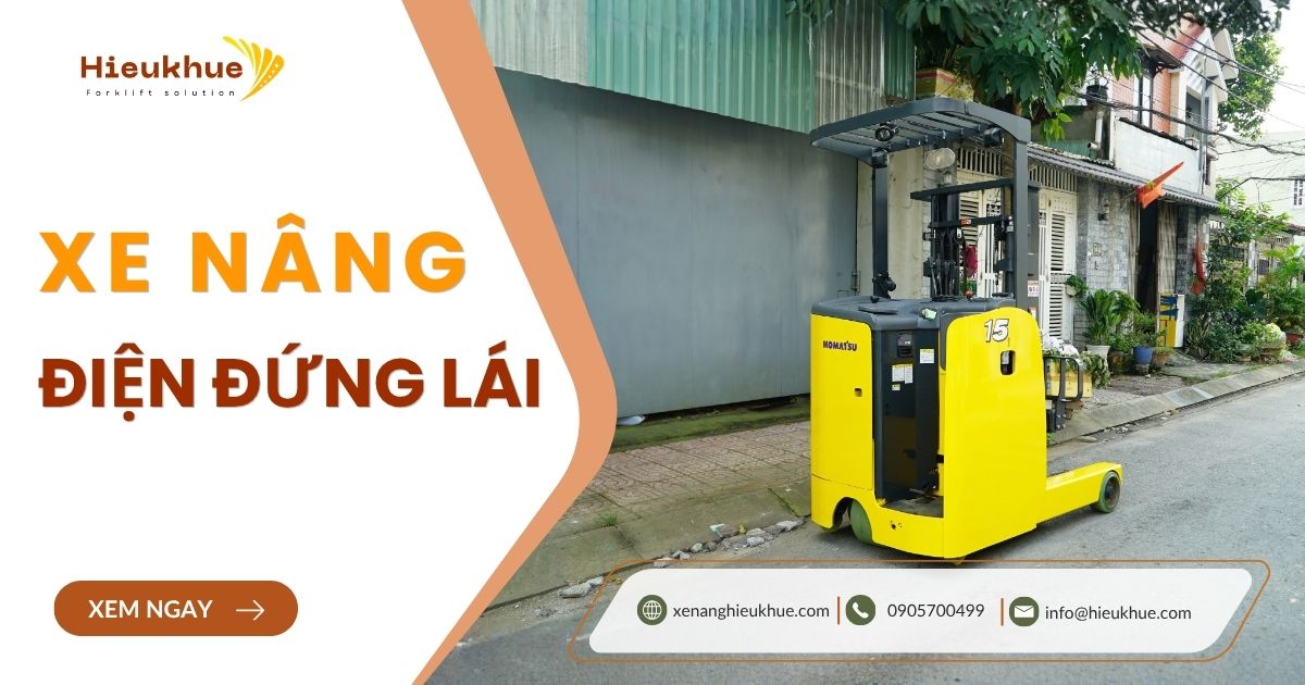 Xe nâng điện đứng lái