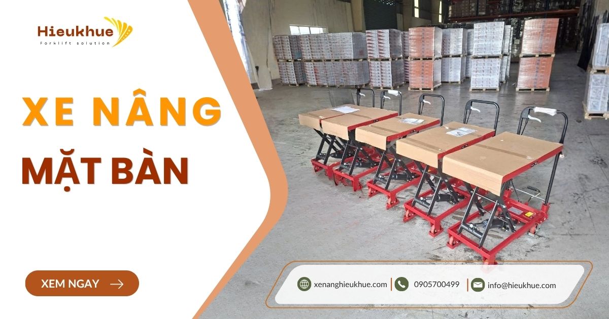 xe nâng mặt bàn