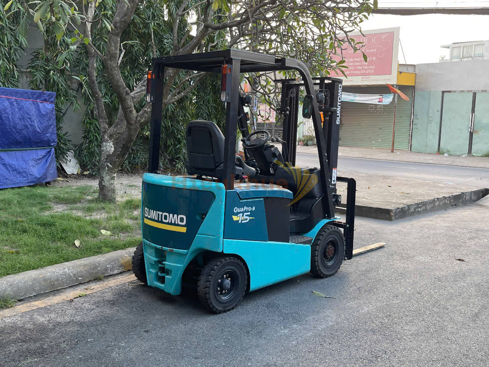 Xe nâng điện ngồi lái SUMITOMO 41FB15PXIII năm 2020, nâng cao 3m