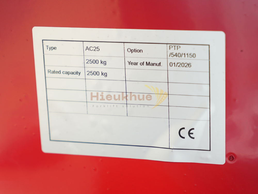 Xe nâng tay thấp 2.5 tấn NOBLELIFT AC25