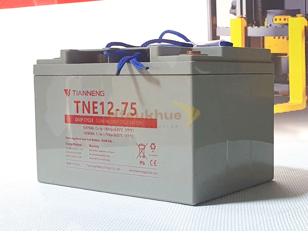 Bình điện xả sâu 12V - 75Ah THIÊN NĂNG (TIANNENG) TNE12-75