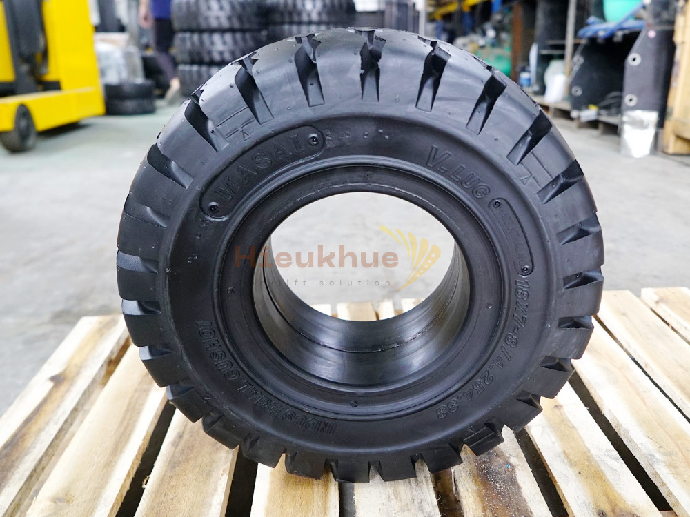 Lốp đặc xe nâng hiệu MASAI size 18x7-8 thương hiệu Thái Lan