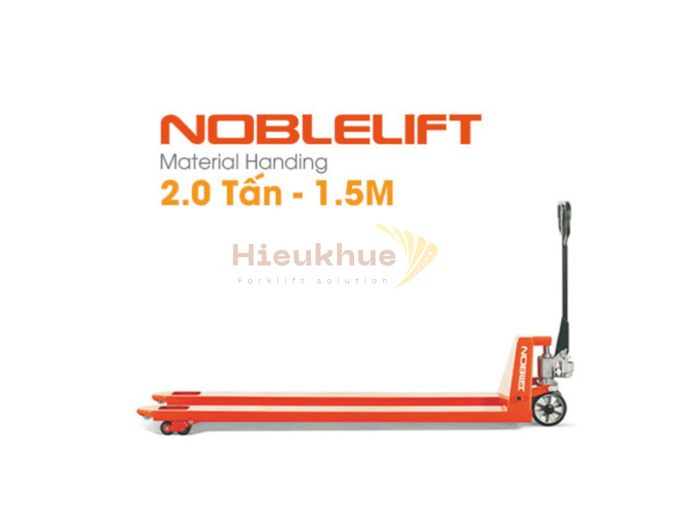 Xe nâng tay thấp 2 tấn NOBLELIFT càng dài 1.5 mét ACL20-1.5M