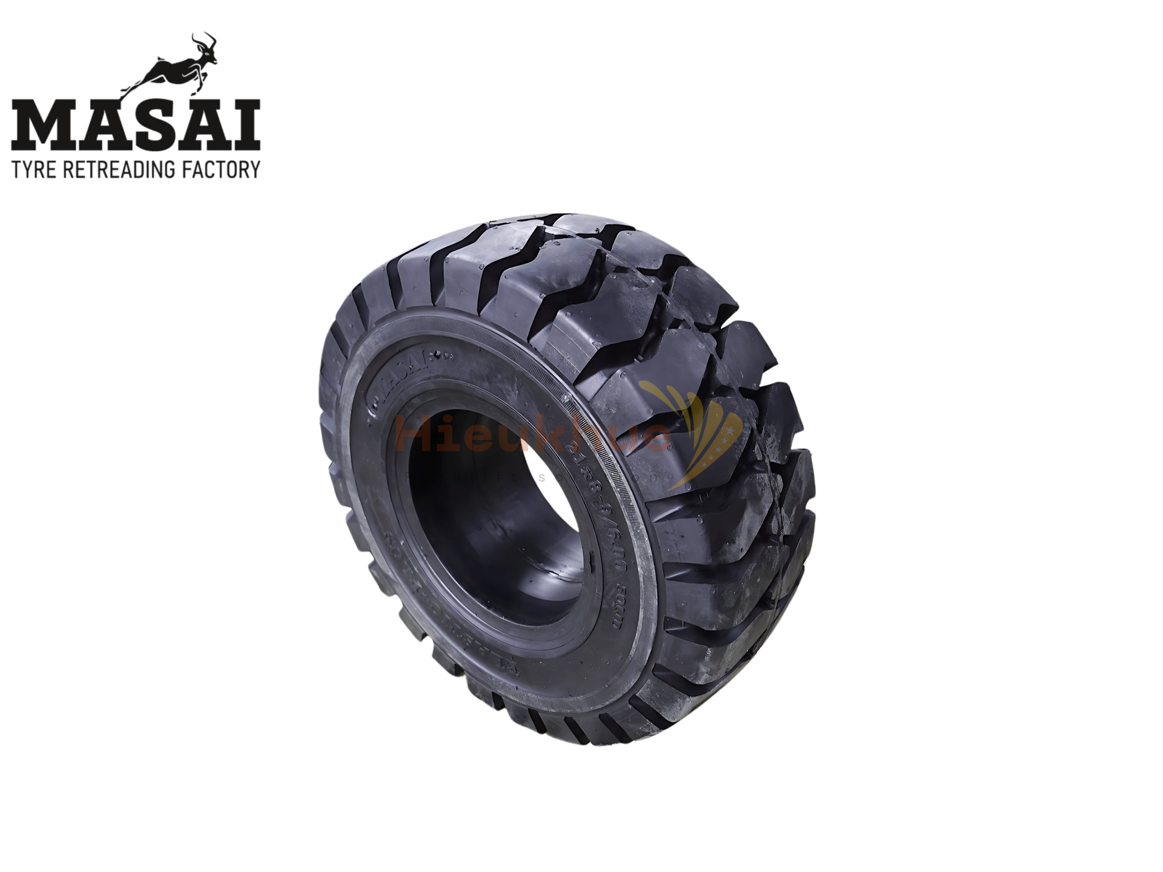 Lốp đặc xe nâng hiệu MASAI size 21x8-9 thương hiệu Thái Lan