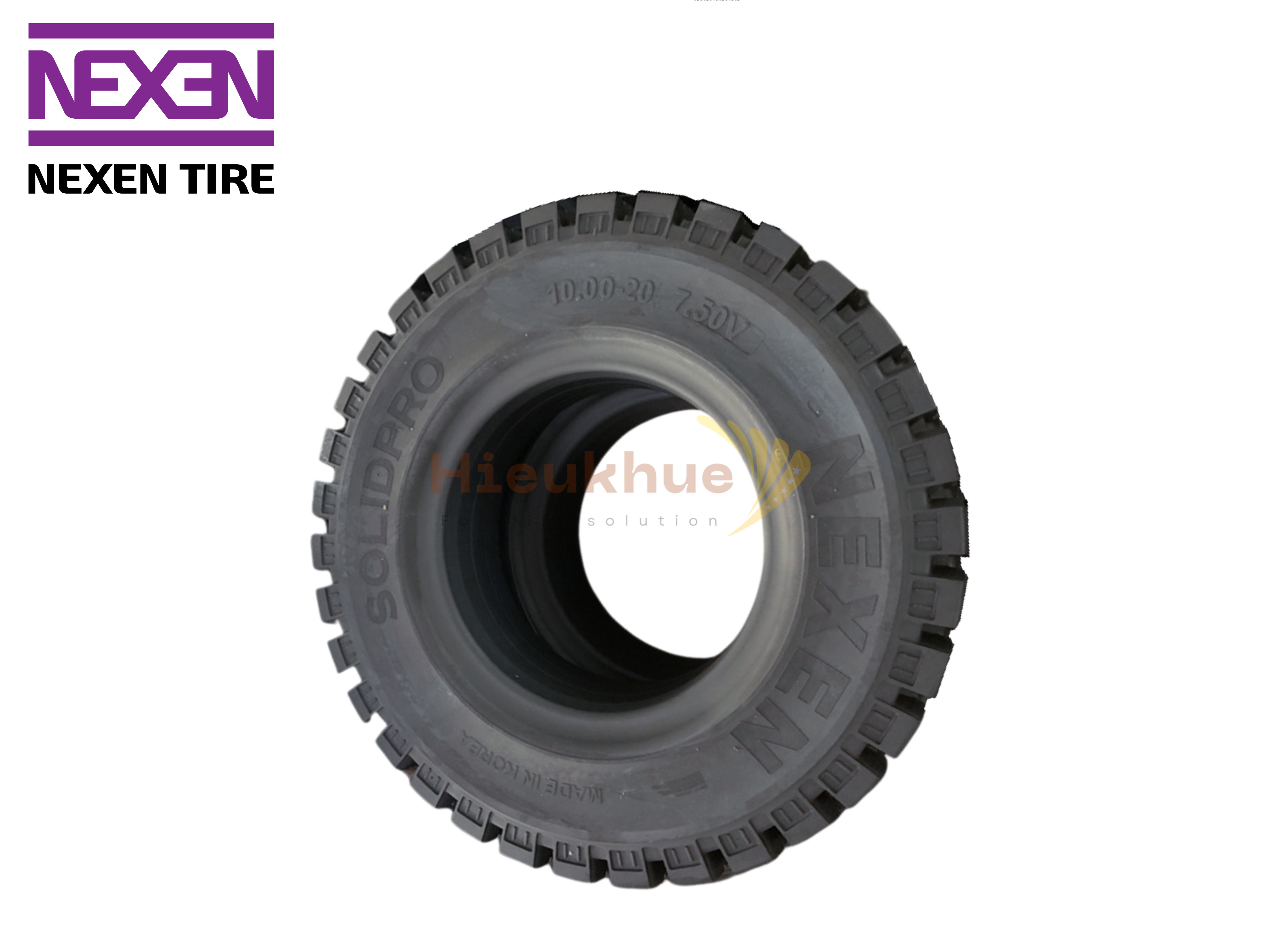 Lốp đặc xe nâng hiệu NEXEN SOLID PRO MTP size 10.00-20 Hàn Quốc