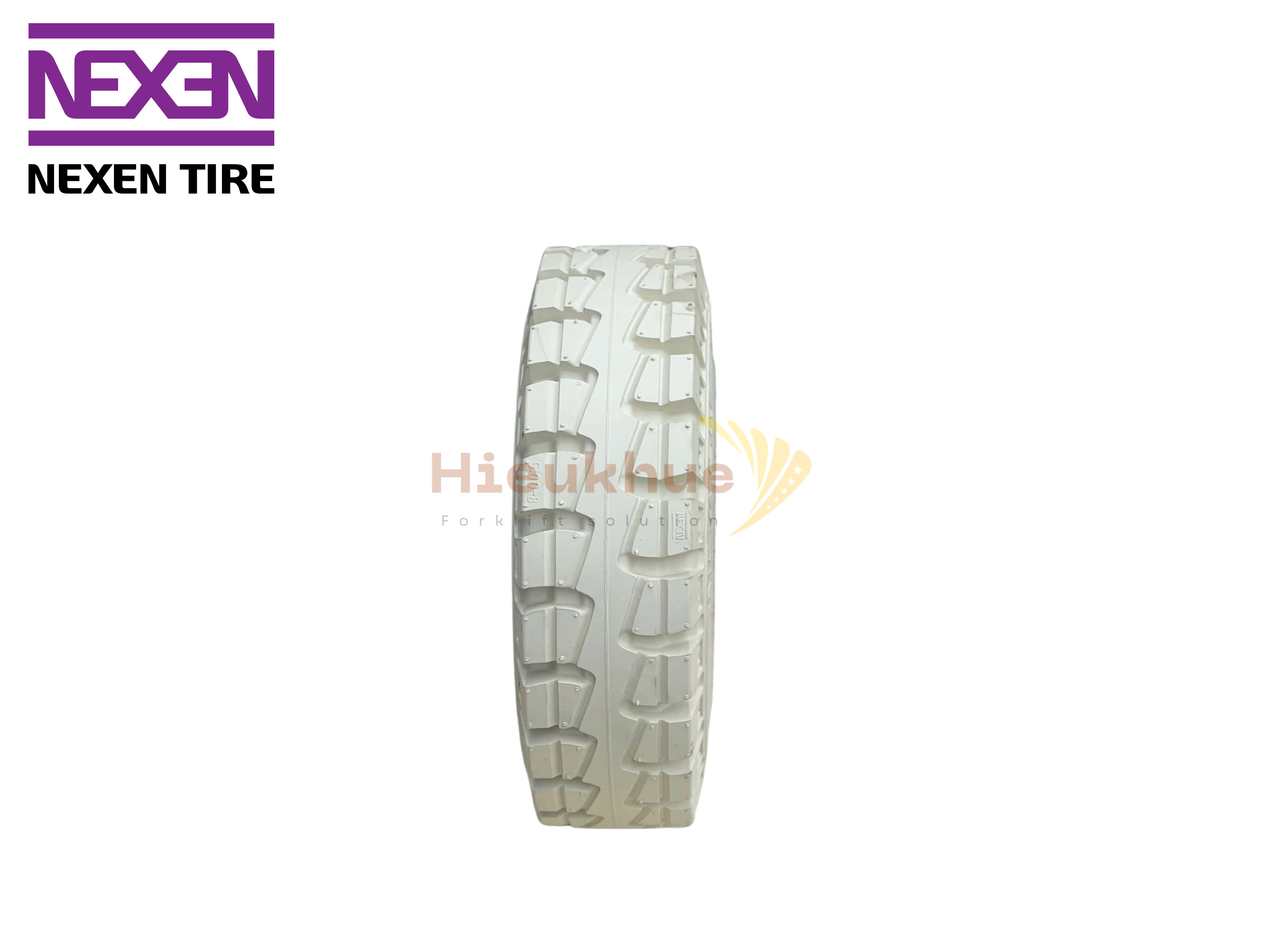 Lốp đặc trắng xe nâng hiệu NEXEN SOLID PRO MTP size 15x41/2-8 Hàn Quốc