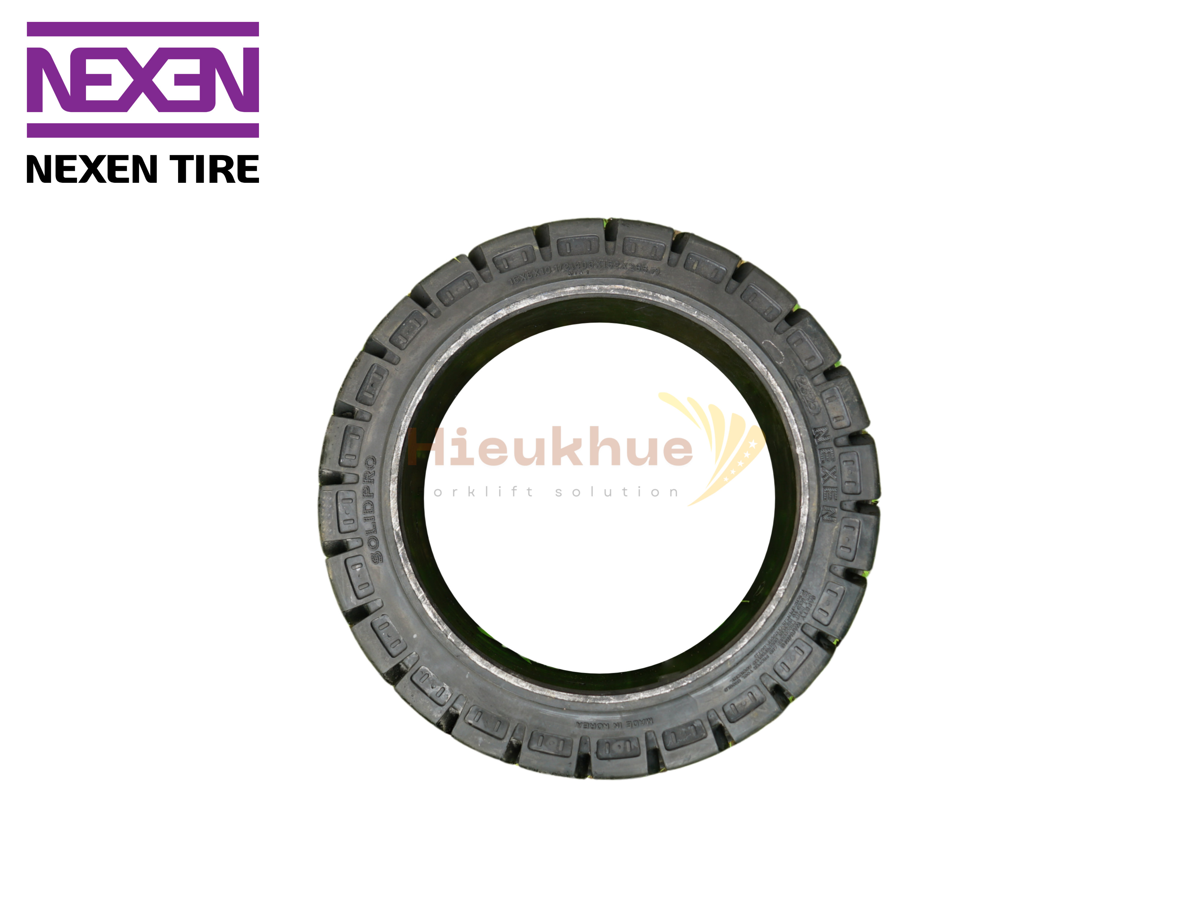 Lốp đặc xe nâng hiệu NEXEN SOLID PRO MTP size 16x6x10 1/2 Hàn Quốc