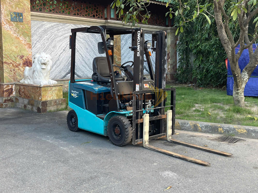 Xe nâng điện ngồi lái SUMITOMO 41FB15PXIII năm 2020, nâng cao 3m