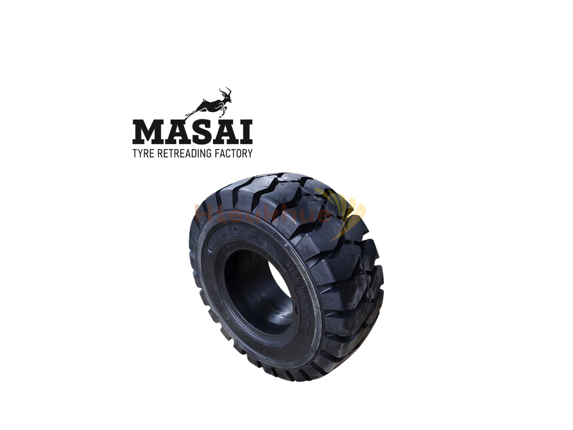 Lốp đặc xe nâng hiệu MASAI size 21x8-9 thương hiệu Thái Lan