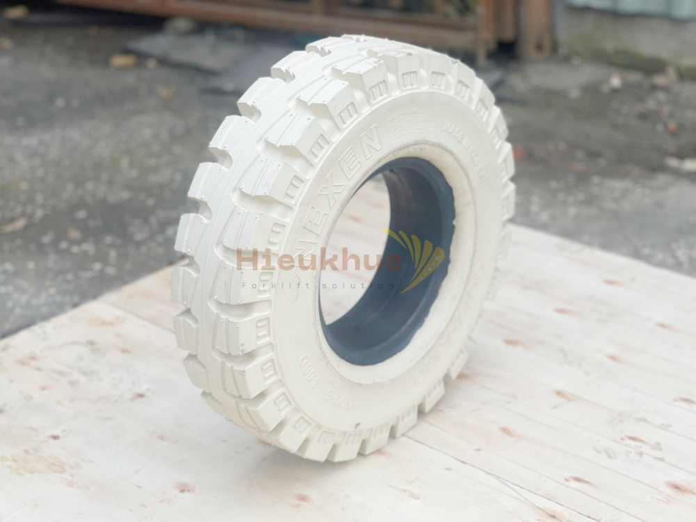 Lốp đặc trắng xe nâng hiệu NEXEN SOLID PRO MTP size 500-8 Hàn Quốc