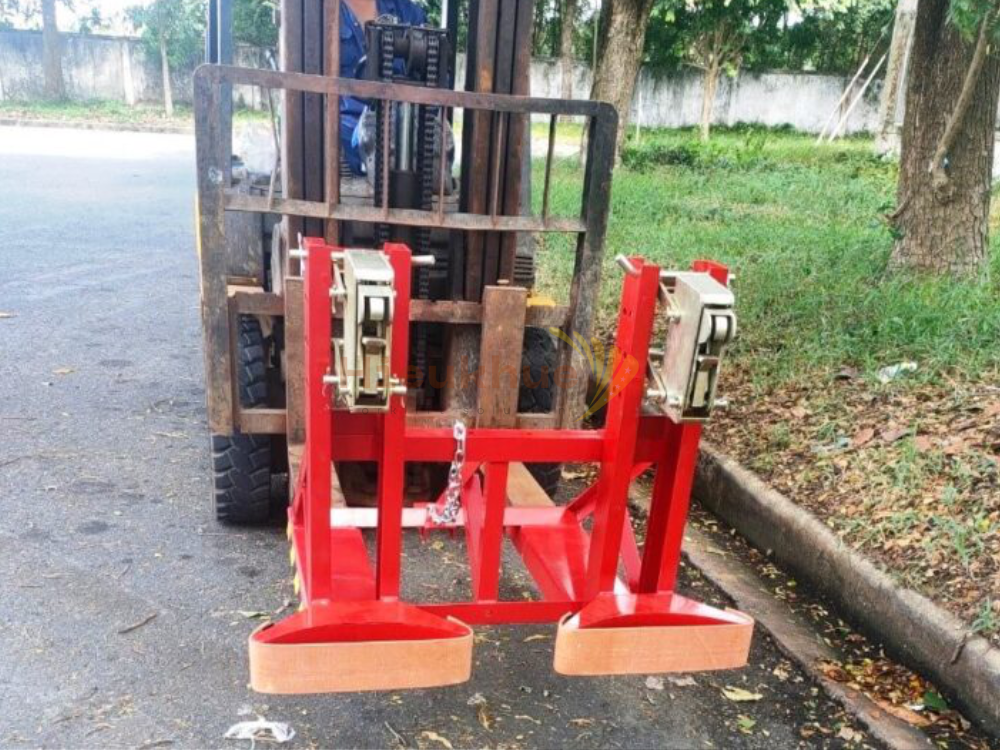 Bộ Kẹp Phuy Đôi Xe Nâng (Double Drum Clamps) - Kẹp thùng Phuy Sắt