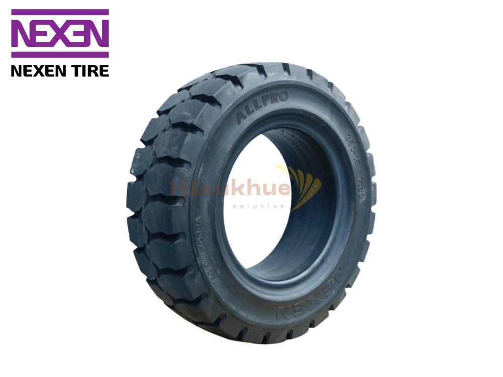 Lốp đặc xe nâng hiệu NEXEN ALL PRO size 250-15 Hàn Quốc