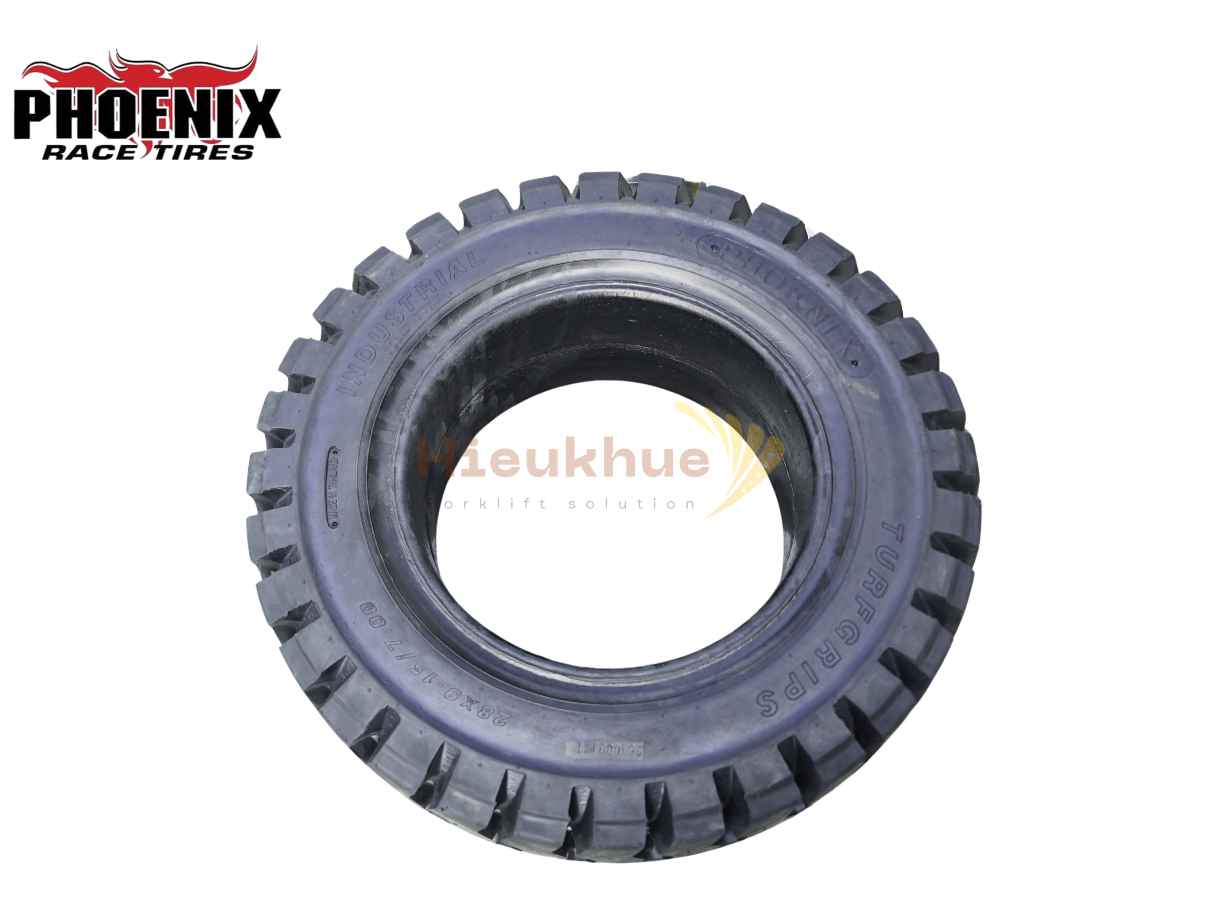 Lốp đặc xe nâng hiệu PHOENIX size 28x9-15 / 815-15 thương hiệu Thái Lan