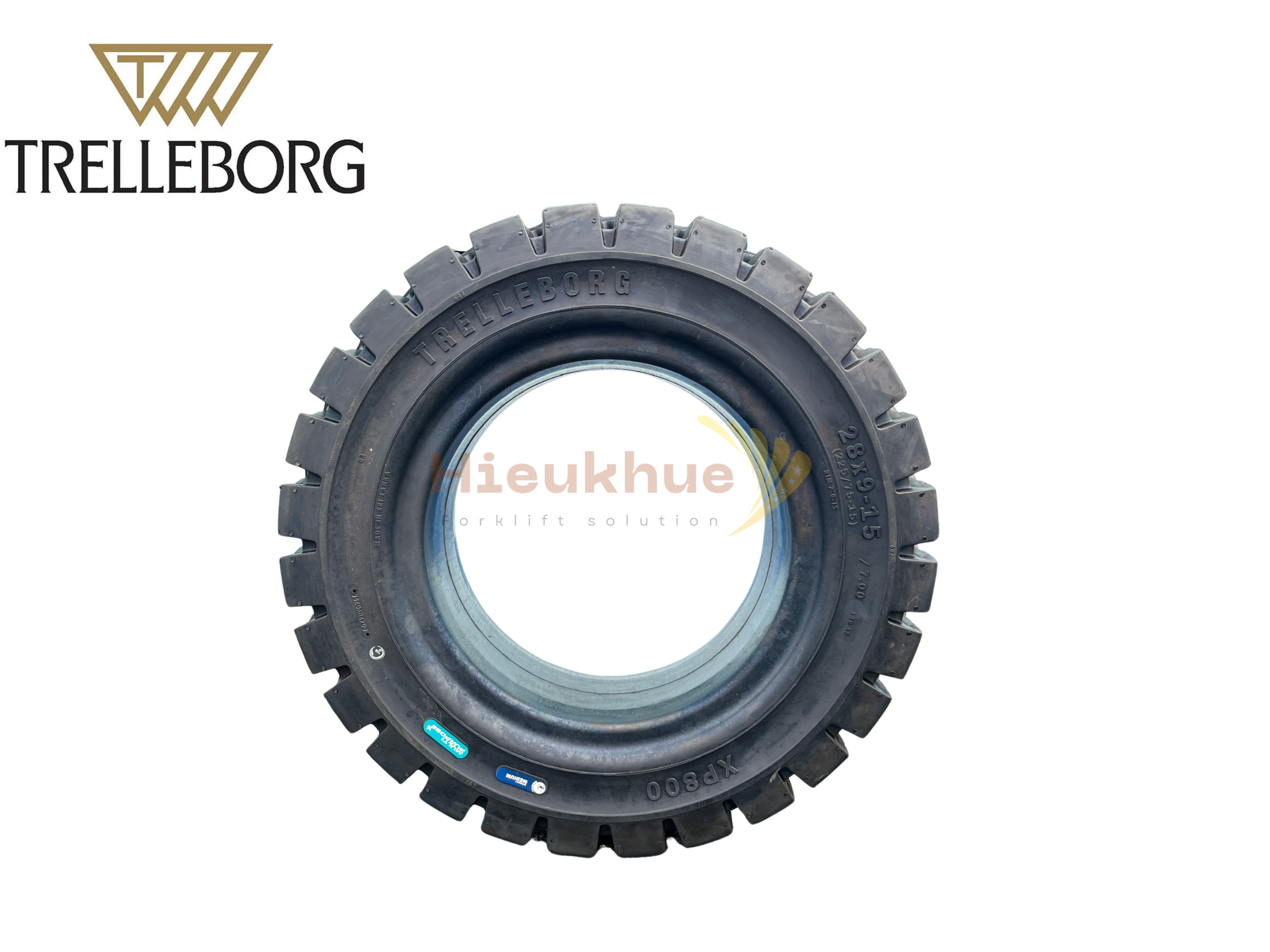 Lốp đặc xe nâng hiệu TRELLEBORG size 28x9-15 (815-15) thương hiệu SriLanka