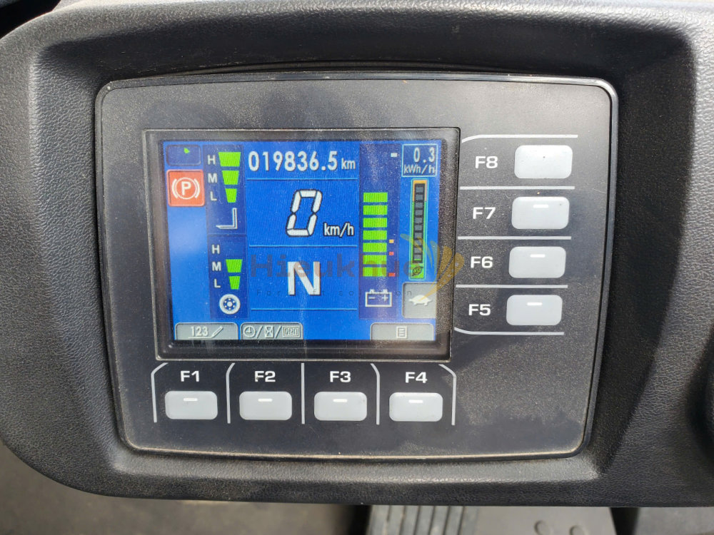 Xe nâng điện ngồi lái KOMATSU FB25-12 năm 2017, nâng cao 3m
