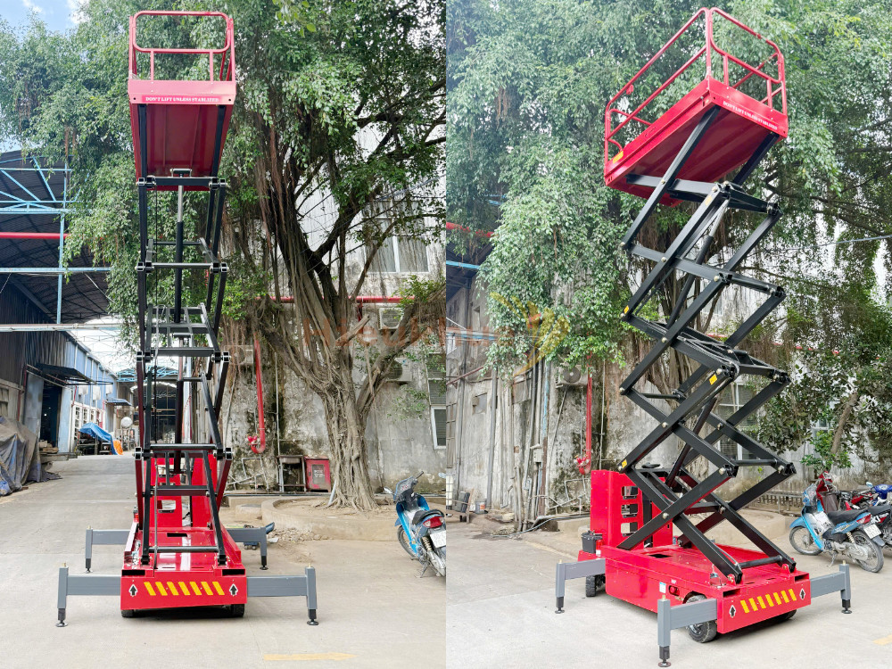 Xe thang nâng người 500 kg lên cao 9 mét MAIHUI Model SJZ0.5-9