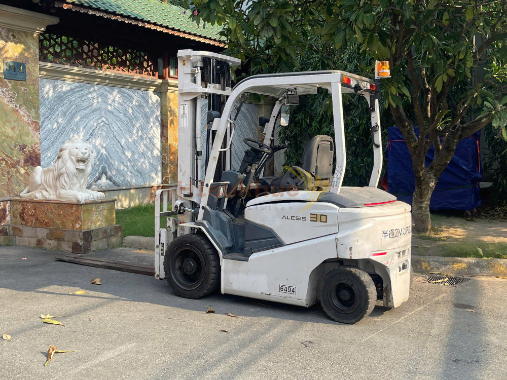 Xe nâng điện ngồi lái NICHIYU FB30PN-80B-400SAF năm 2021, nâng cao 4m