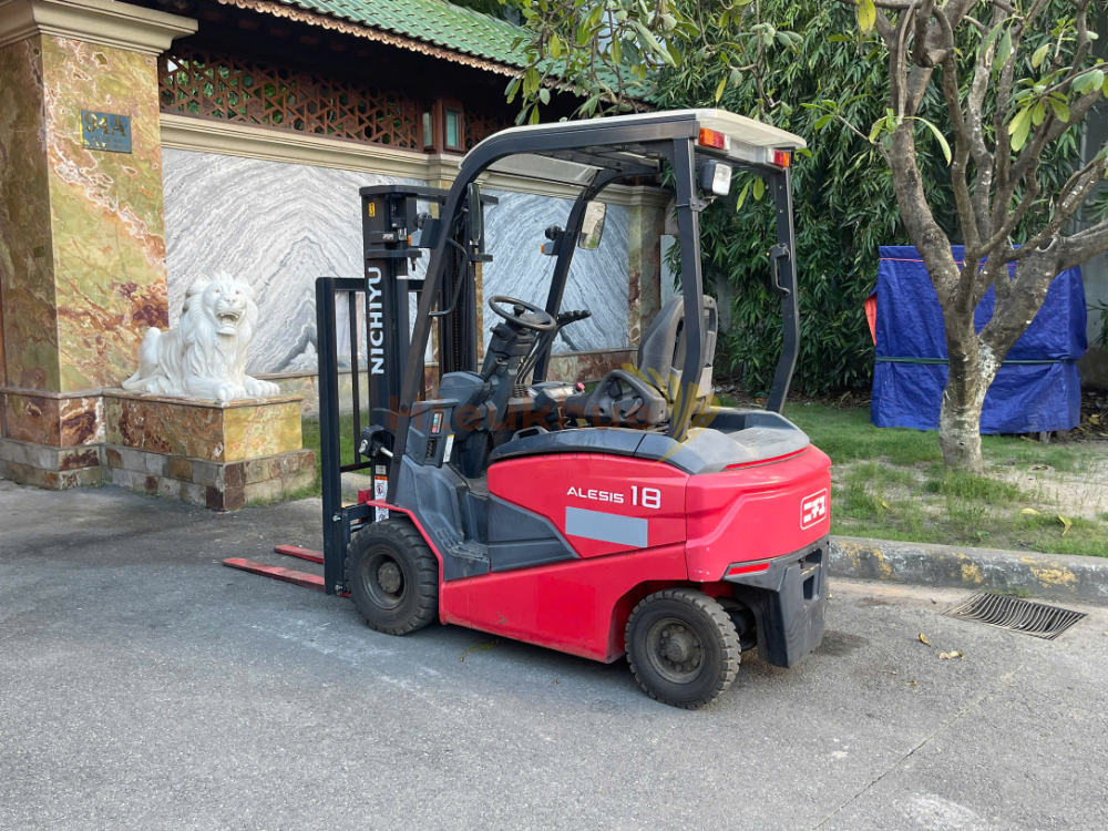 Xe nâng điện ngồi lái NICHIYU FB18PN-80B-300SF năm 2021, nâng cao 3m