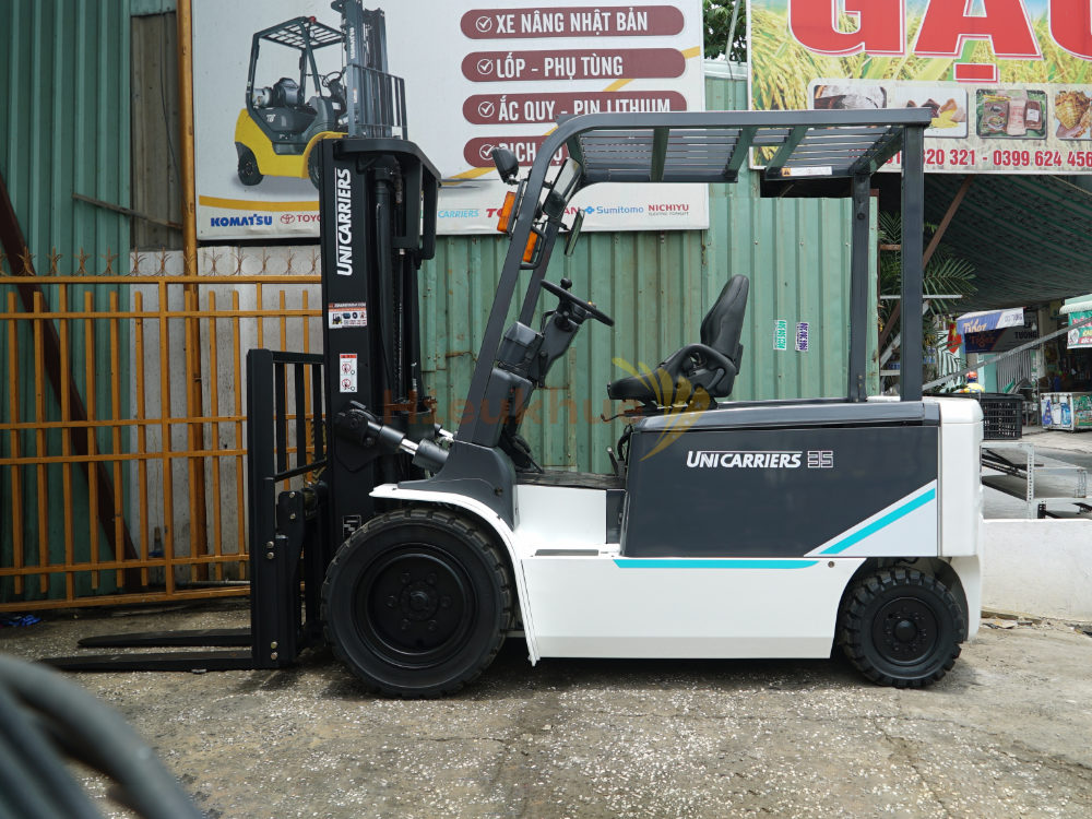 Xe nâng điện ngồi lái UNICARRIERS FB35-8S full chức năng chui công