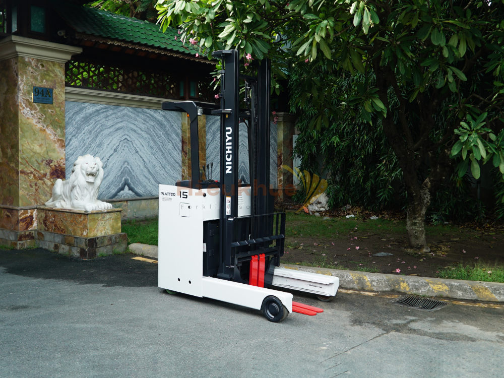 Xe nâng điện đứng lái NICHIYU FBRM15-85-430 năm 2021, nâng cao 4.3m