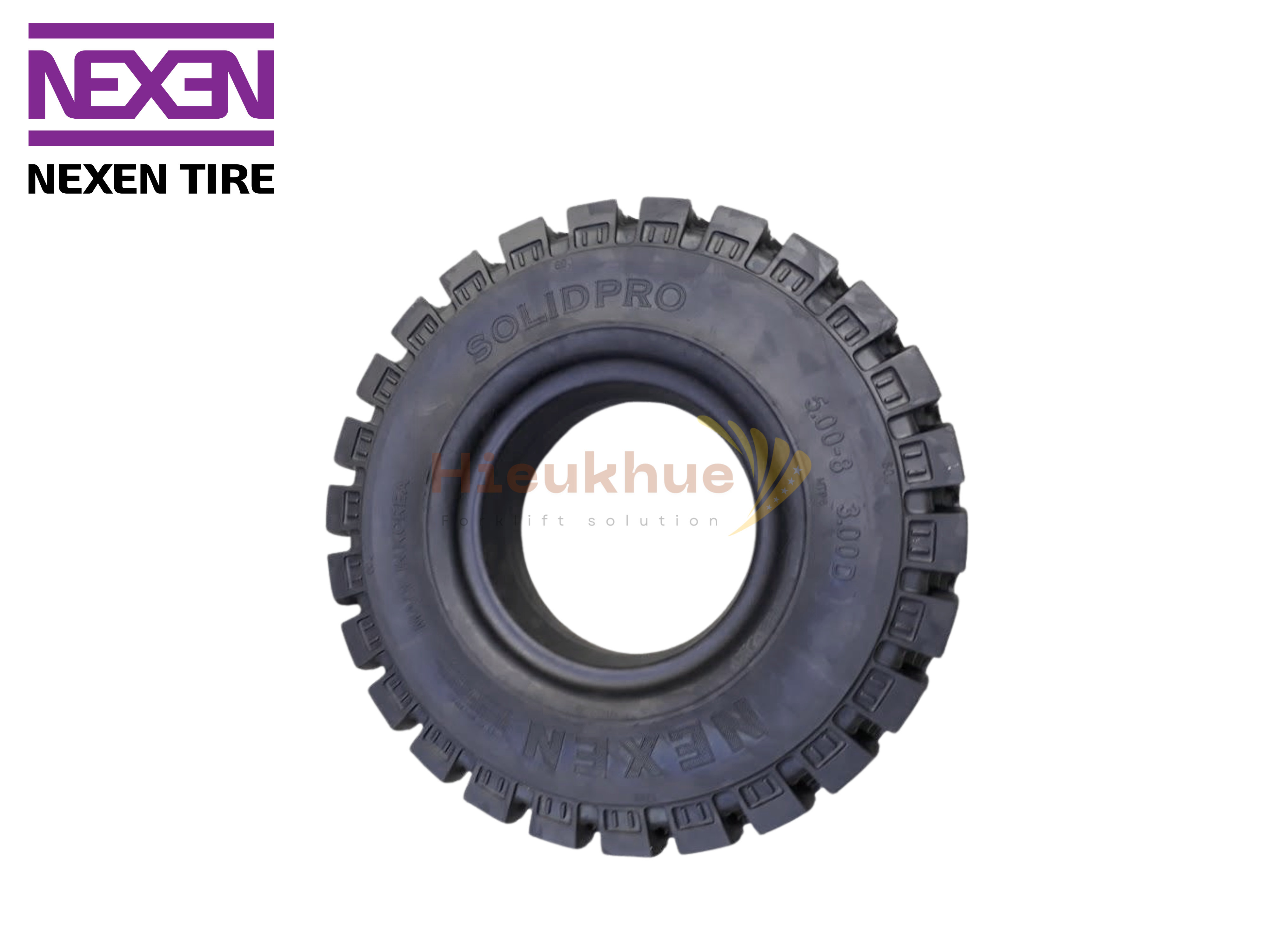 Lốp đặc xe nâng hiệu NEXEN SOLID PRO MTP size 500-8 Hàn Quốc