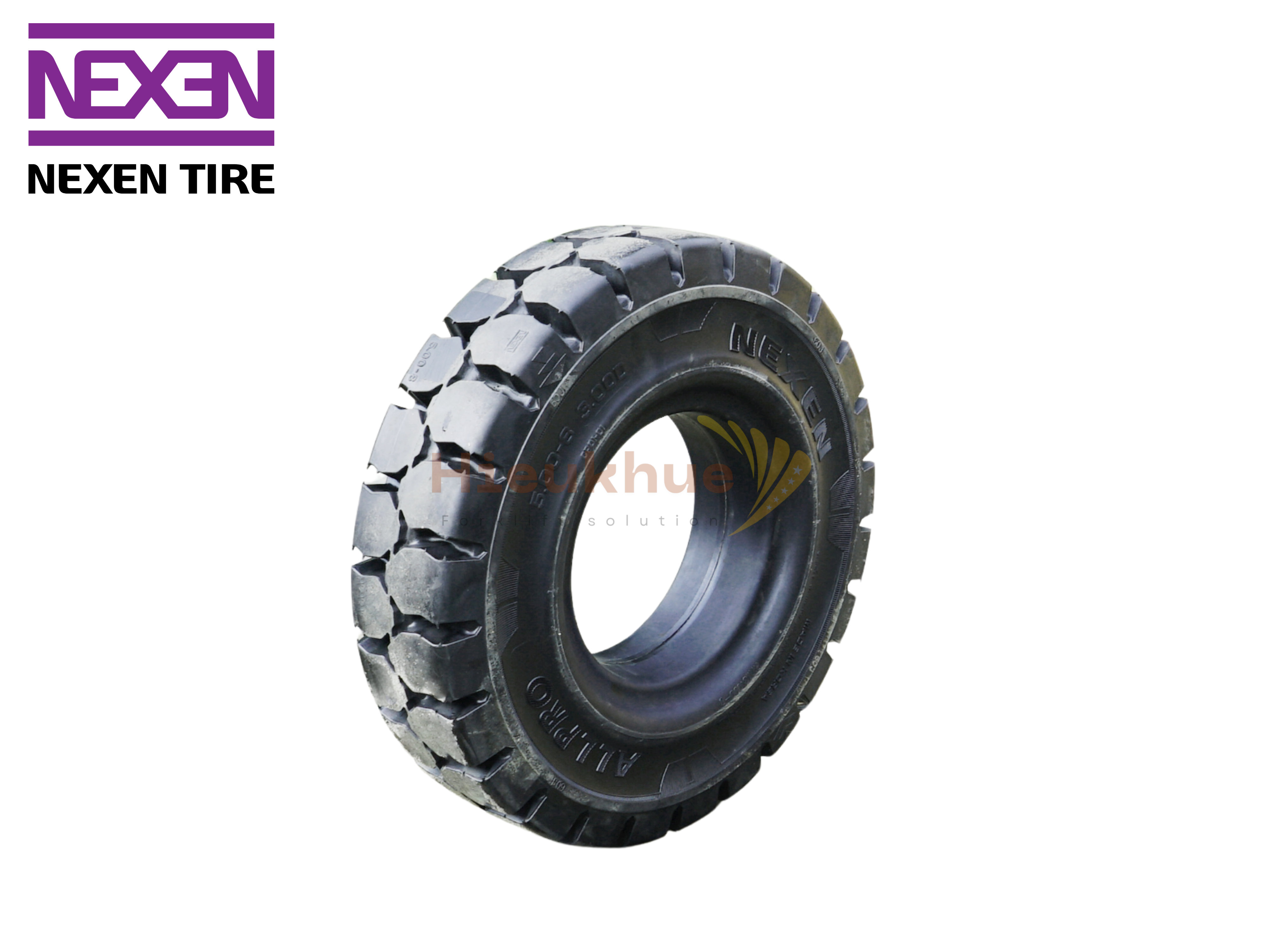 Lốp đặc xe nâng hiệu NEXEN ALL PRO size 500-8 Hàn Quốc