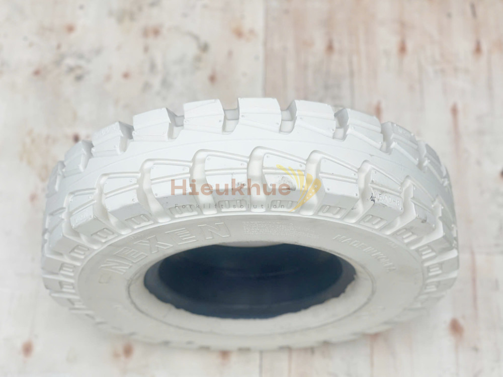 Lốp đặc trắng xe nâng hiệu NEXEN SOLID PRO MTP size 500-8 Hàn Quốc