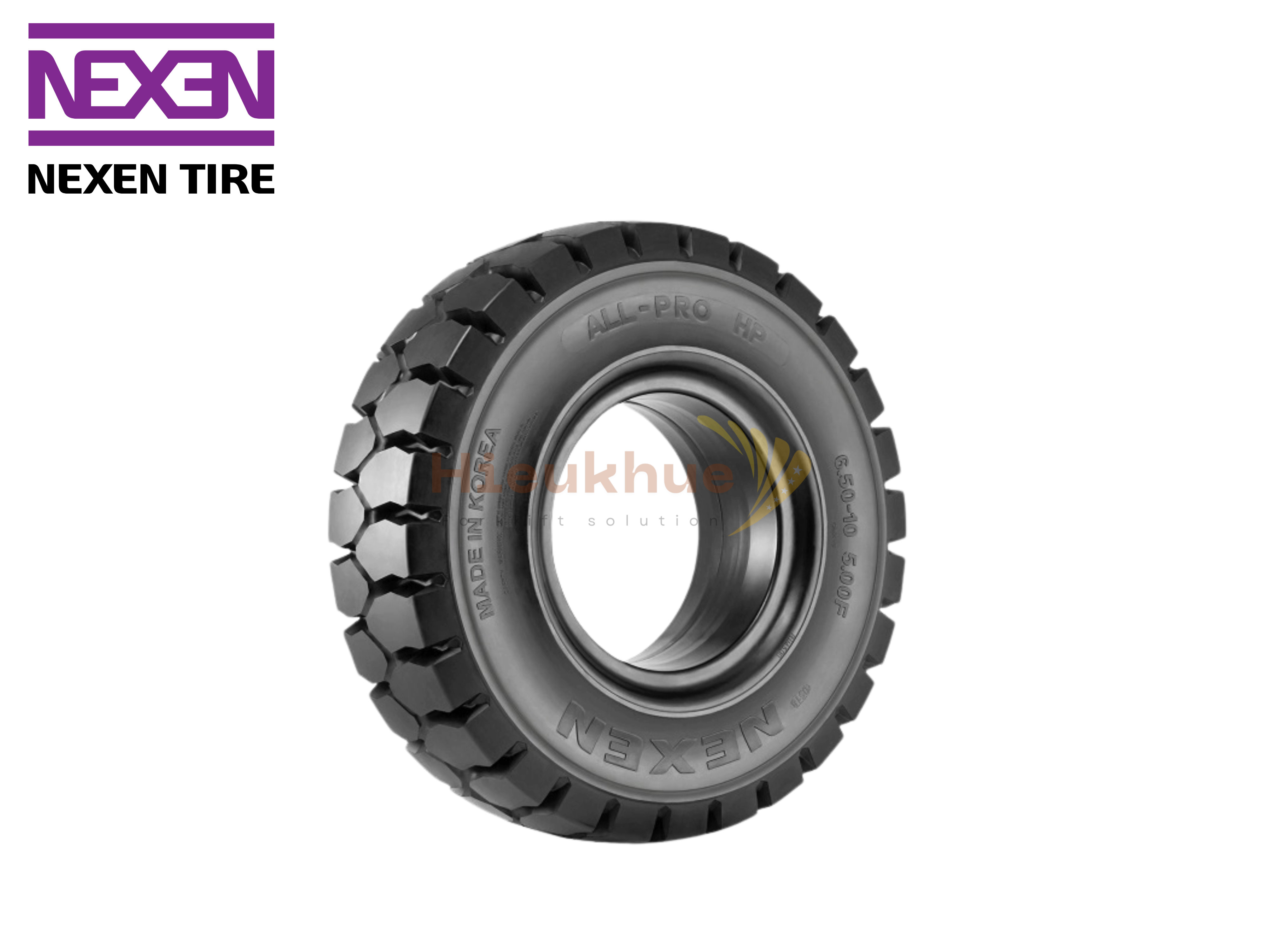 Lốp đặc xe nâng hiệu NEXEN ALL PRO size 650-10 Hàn Quốc