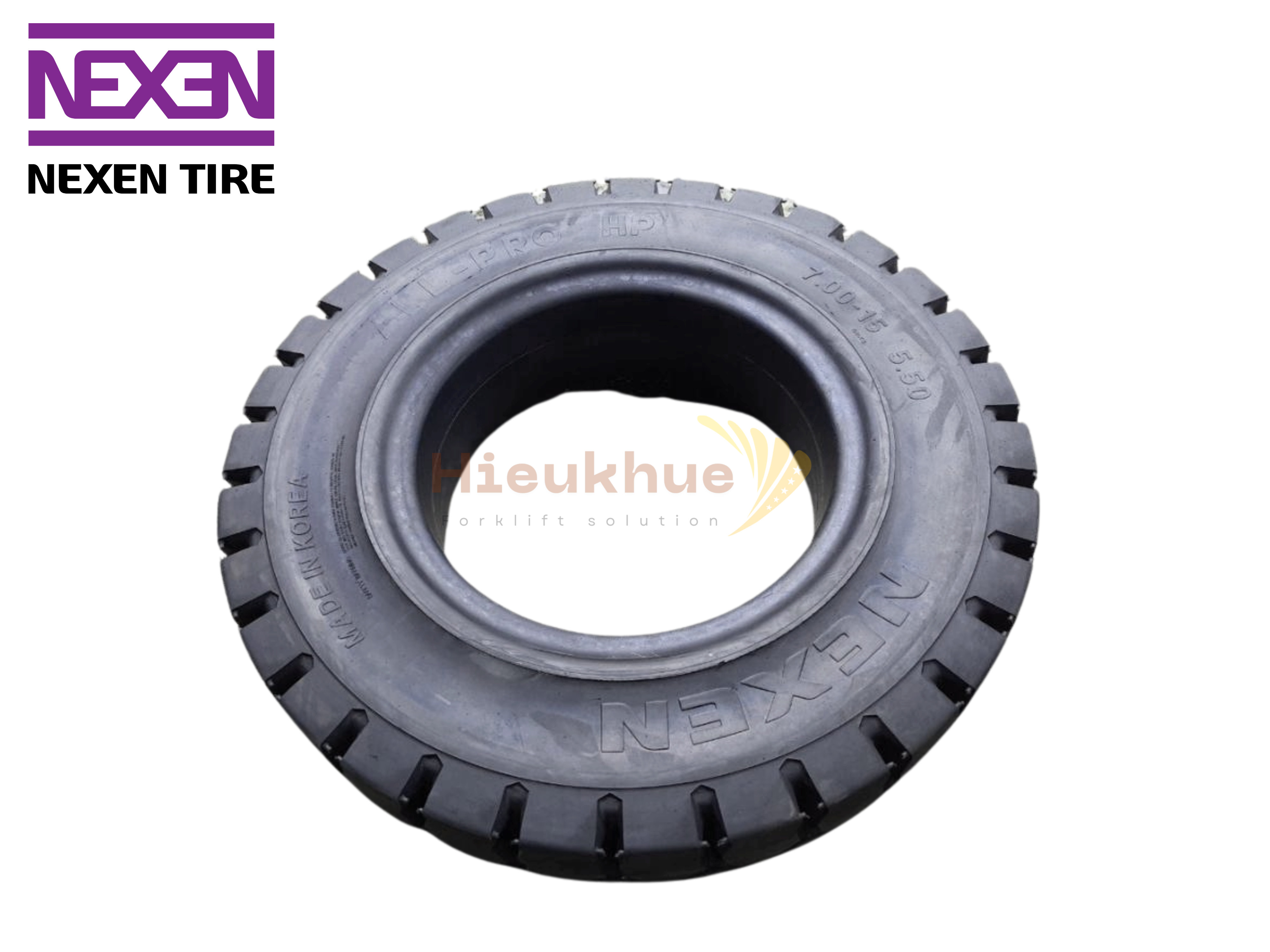 Lốp đặc xe nâng hiệu NEXEN ALL PRO size 700-15 Hàn Quốc
