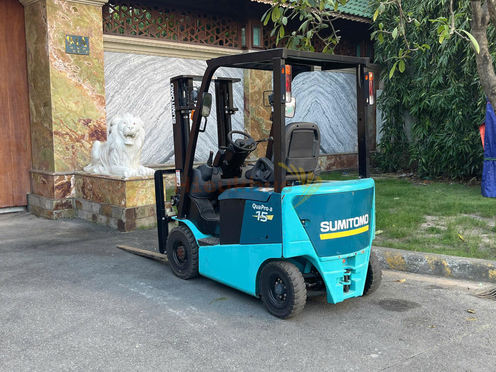 Xe nâng điện ngồi lái SUMITOMO 41FB15PXIII năm 2020, nâng cao 3m