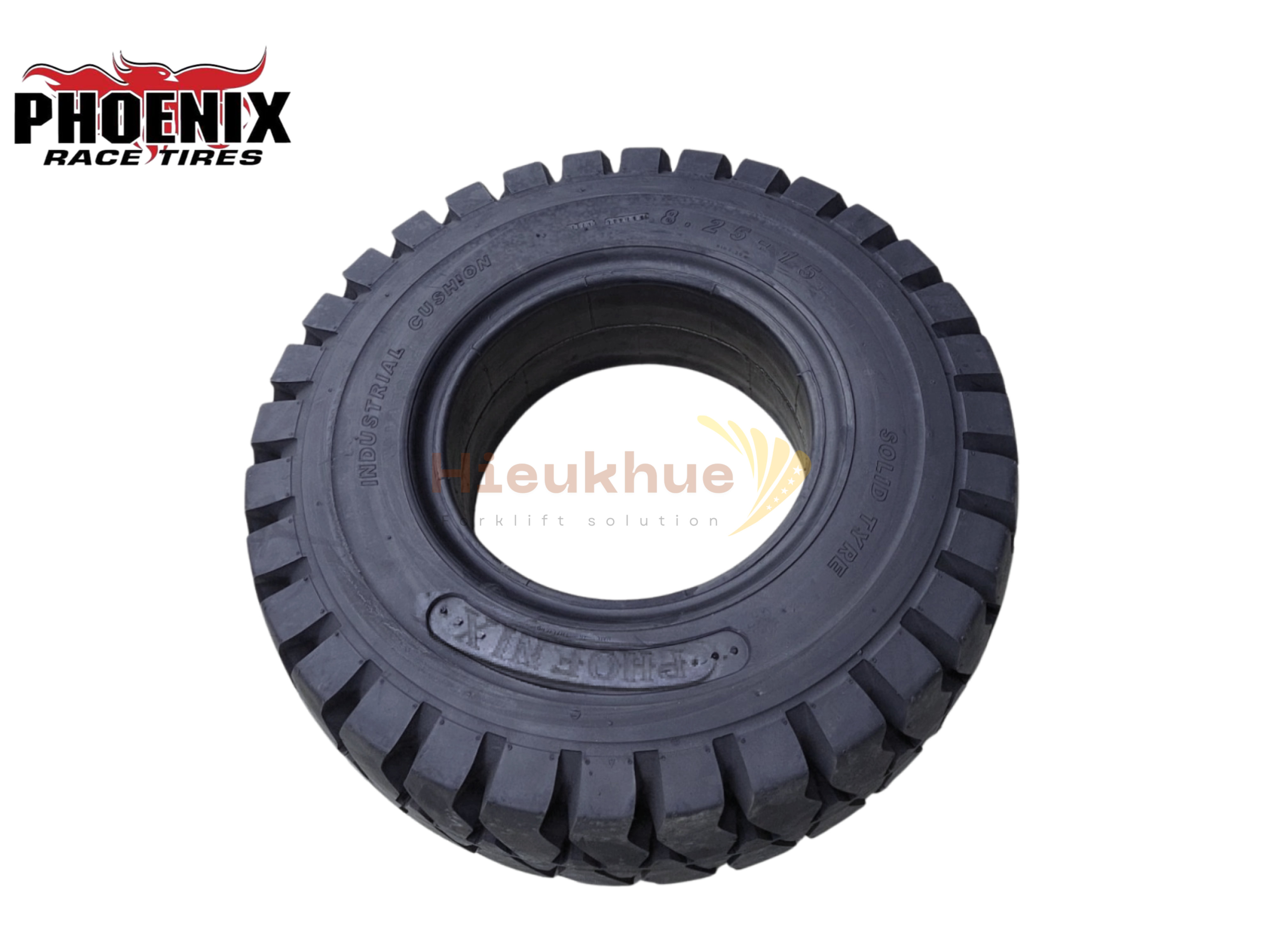 Lốp đặc xe nâng hiệu PHOENIX size 825-15 thương hiệu Thái Lan