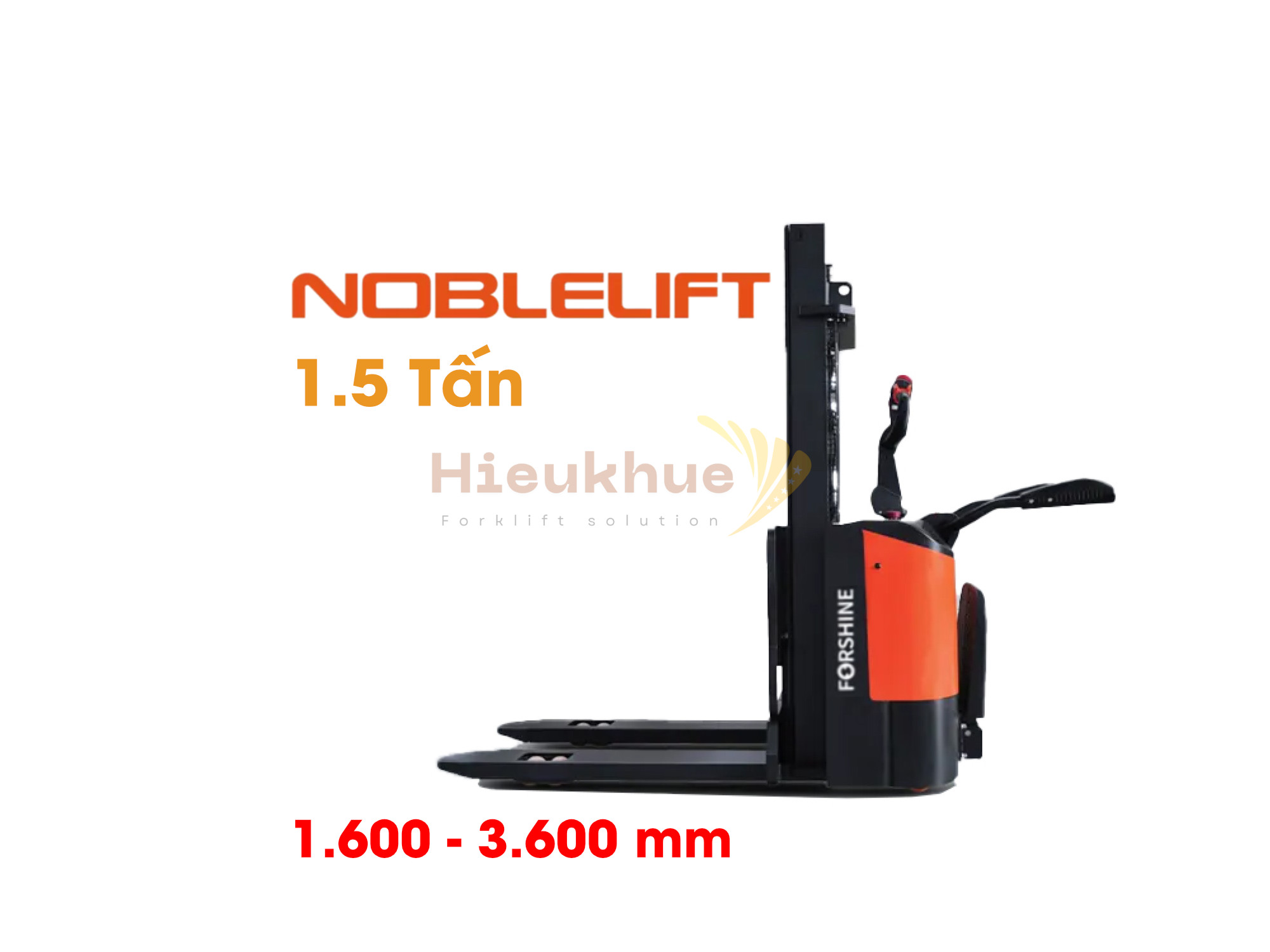 Xe nâng stacker 1.5 tấn, nâng cao từ 1.6 - 3.6 mm FORSHINE PSE(15-C)