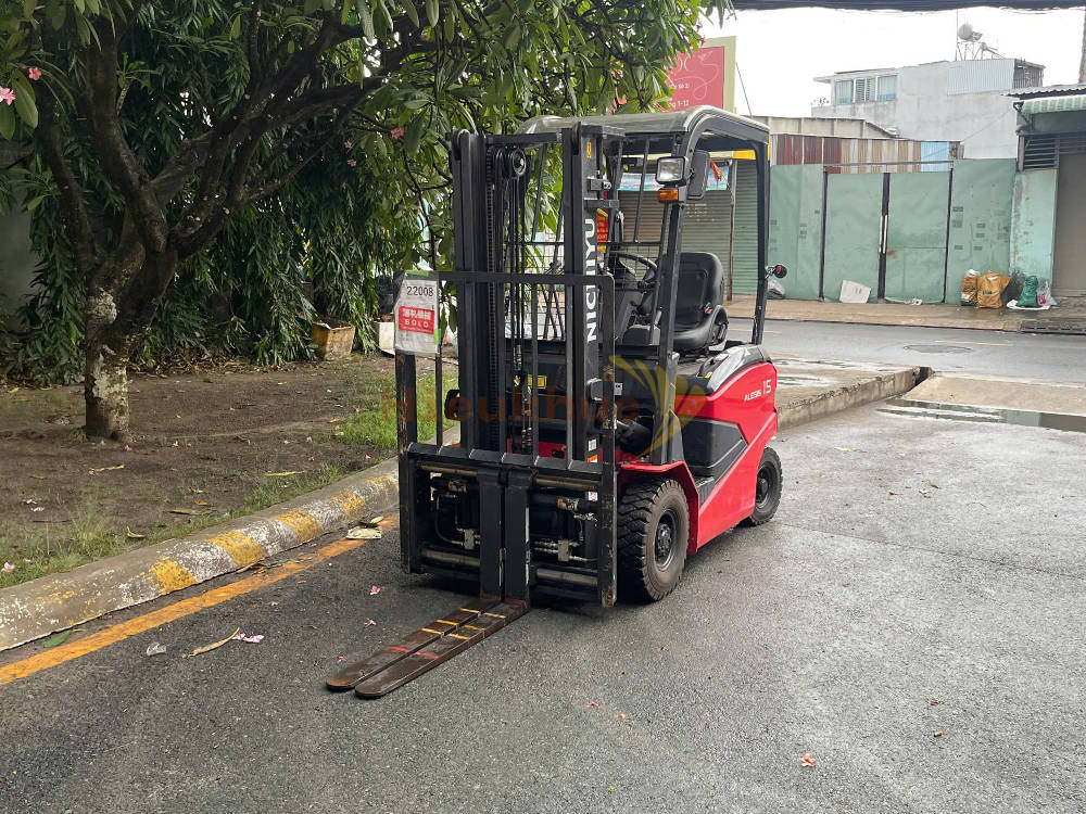 Xe nâng điện ngồi lái NICHIYU FB15P-80B-300AF năm 2020, nâng cao 3m