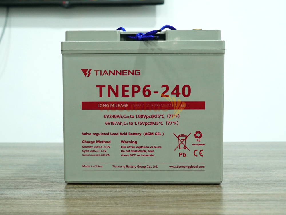 Bình điện xả sâu 6V - 240Ah THIÊN NĂNG (TIANNENG) TNE6-240