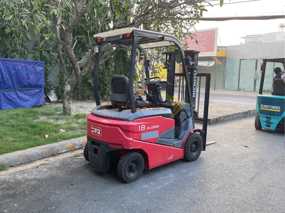 Xe nâng điện ngồi lái NICHIYU FB18PN-80B-300SF năm 2021, nâng cao 3m