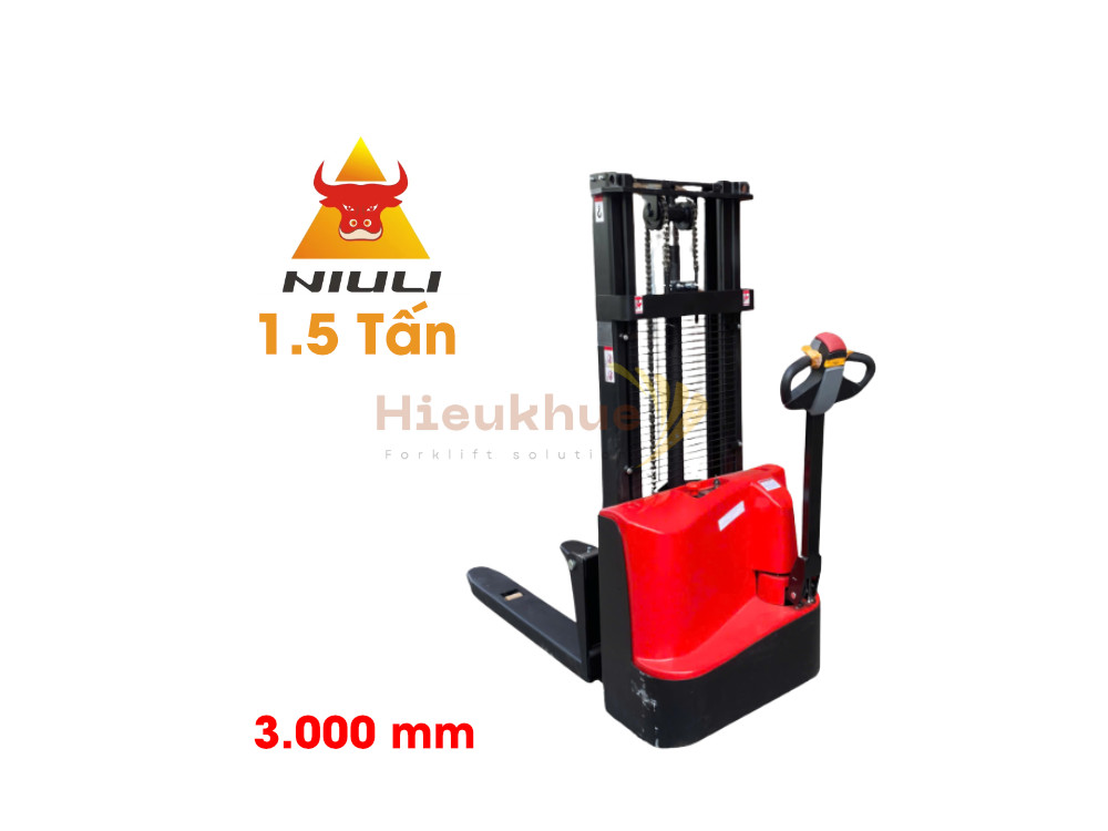 Xe nâng stacker 1.5 tấn nâng cao 3 m NIULI CTQB1530