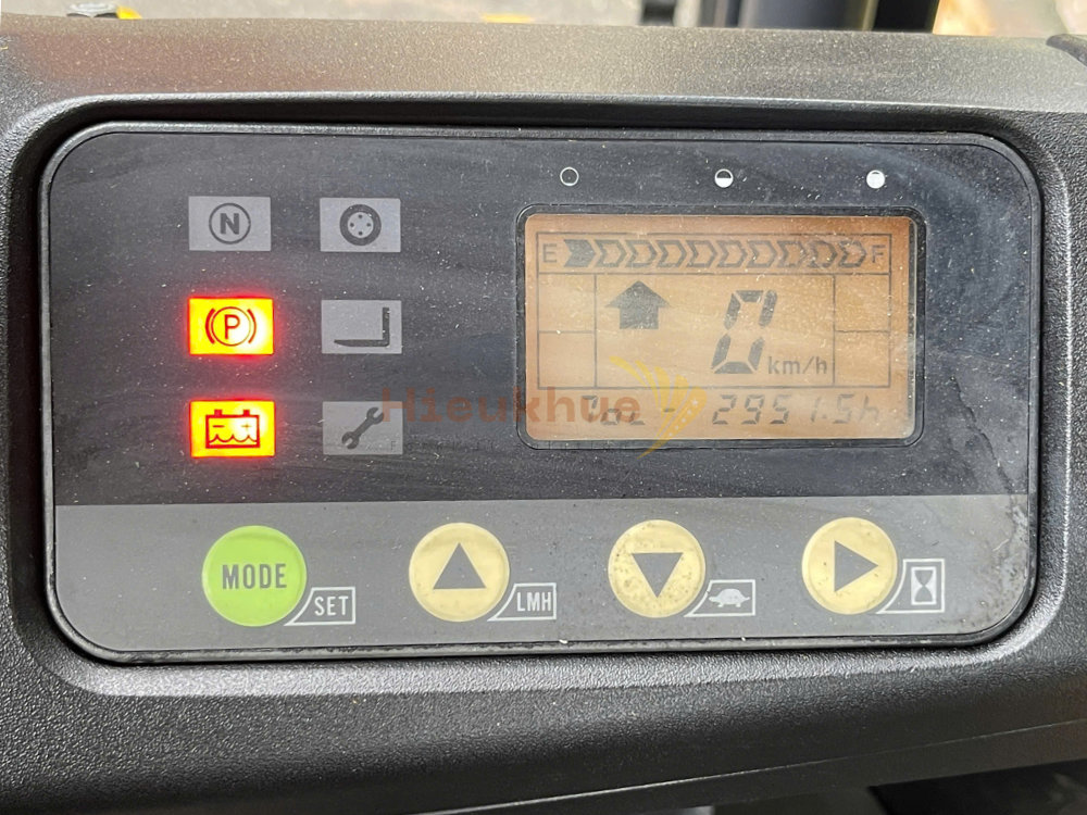 Xe nâng điện ngồi lái KOMATSU FB15-12 năm 2021, nâng cao 3m