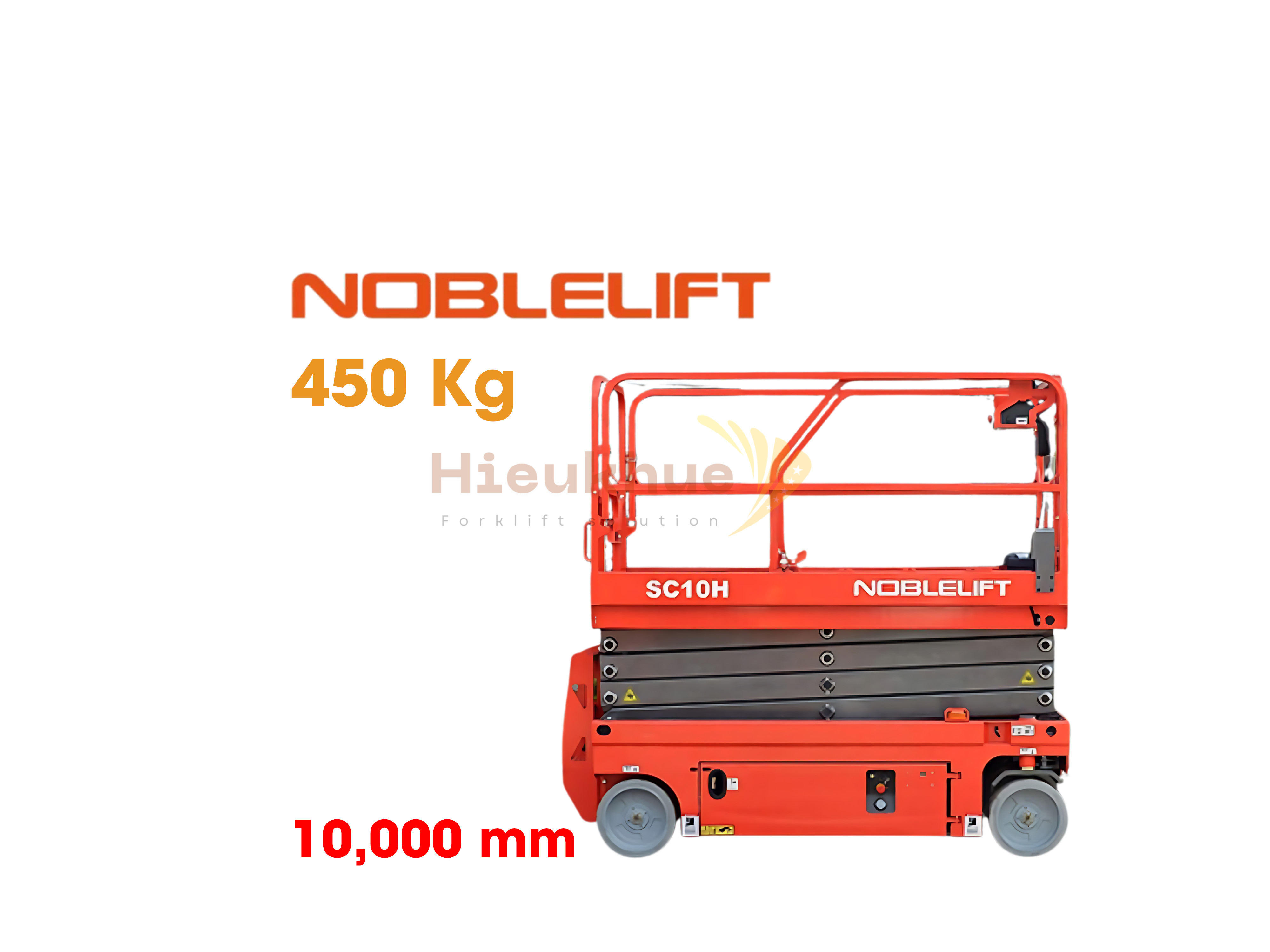 Xe thang nâng người 450 kg lên cao 10 mét NOBLELIFT Model SC10H