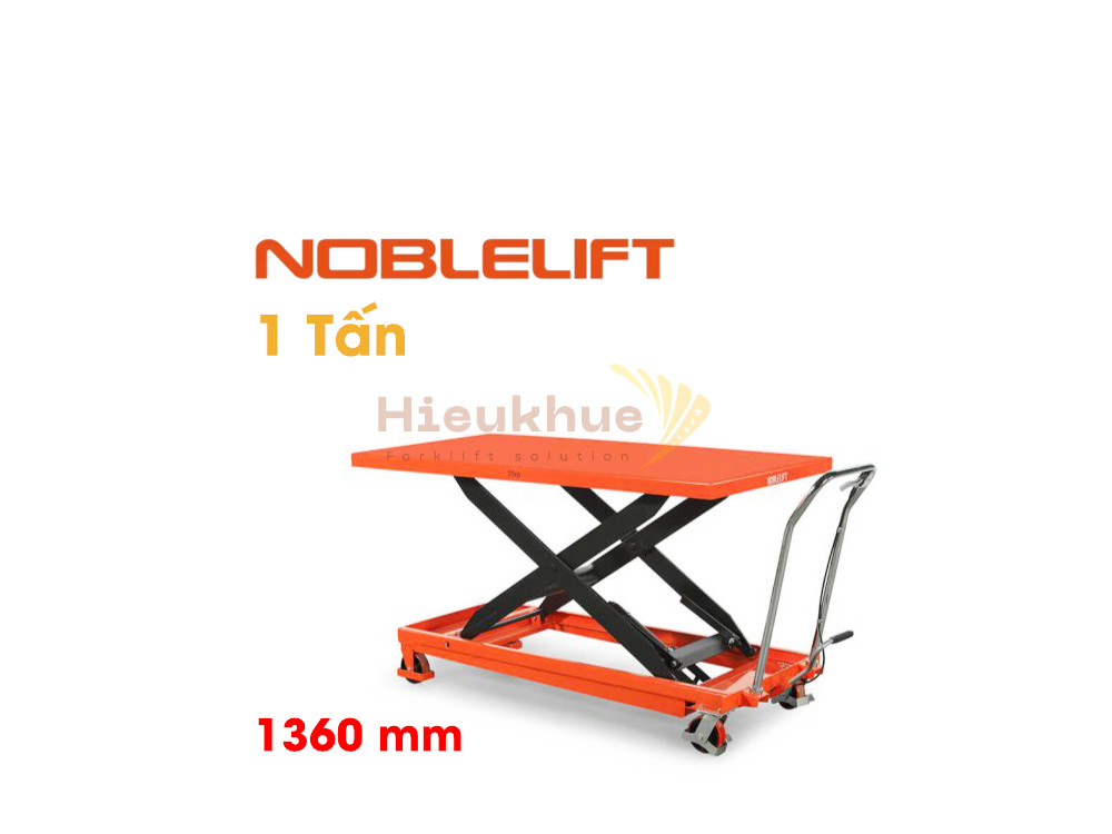 Xe nâng mặt bàn 1 tấn nâng cao 1.360 mm NOBLELIFT TG100