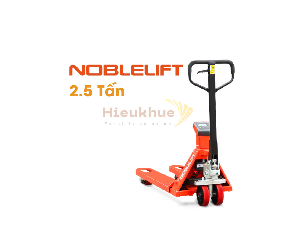 Xe nâng tay thấp 2 tấn có cân in bill NOBLELIFT HPT20S