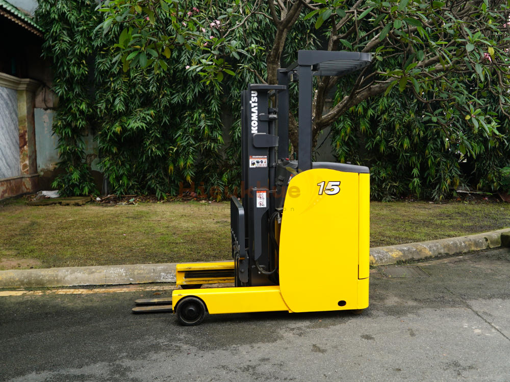 Xe nâng điện đứng lái KOMATSU FB15RL-15 năm 2015, nâng cao 3m