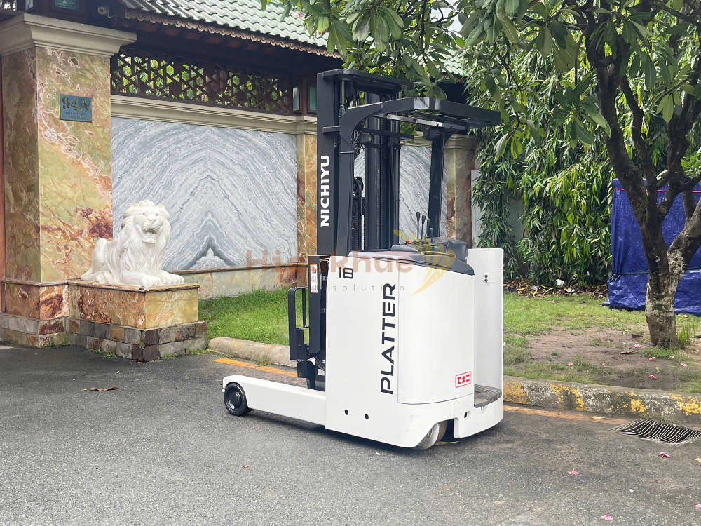 Xe nâng điện đứng lái NICHIYU FBRM18-80-400 năm 2019, nâng cao 6m